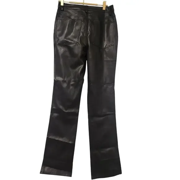 Weworewhat Faux leather lace-up black pants size 28 - Picture 4 of 8